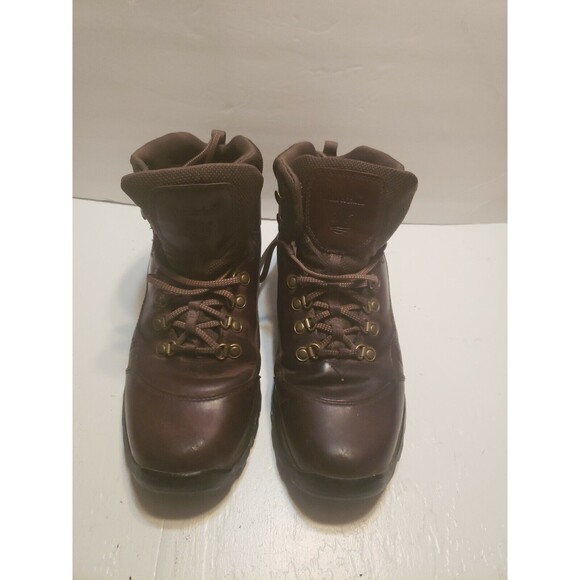 Men\'s Timberland Brown Leather High Top Lace Up Boots Size: 10 M main image 6